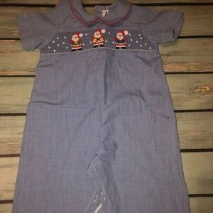Smocked Santa Longall PRECIOUS!!